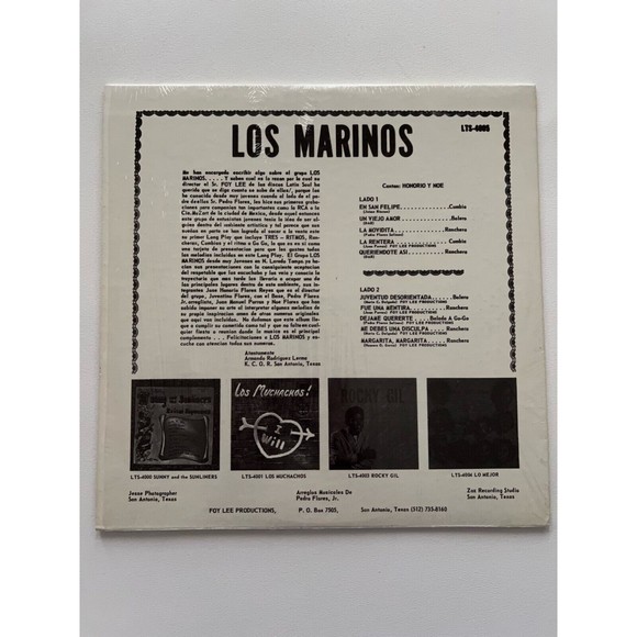 Los Marinos Self Titled LP Latin Soul Records 4005 Shrink VG+ - Picture 2 of 7